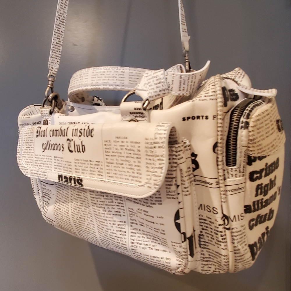 GALLIANO GAZETTE CHUNKY BAG - Picture 8 of 16